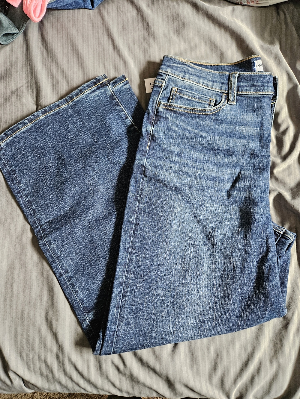 Women’s Mid-Rise Blue Boot Cut Jeans